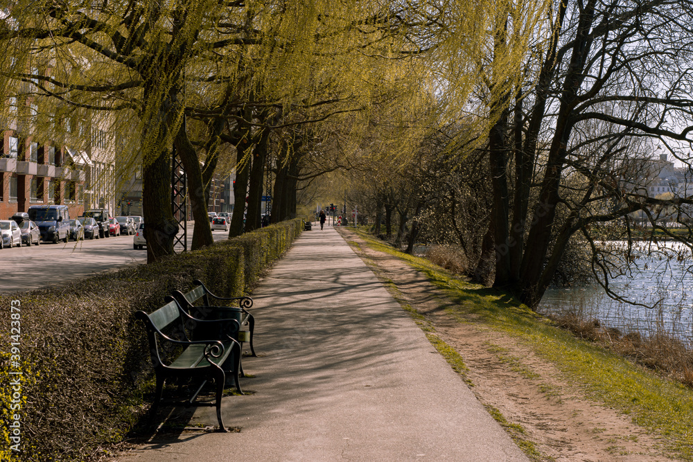 LIFE STYLE, STREET SCENE FROM COPENHAGUE, DENMARK, MARCH 2019