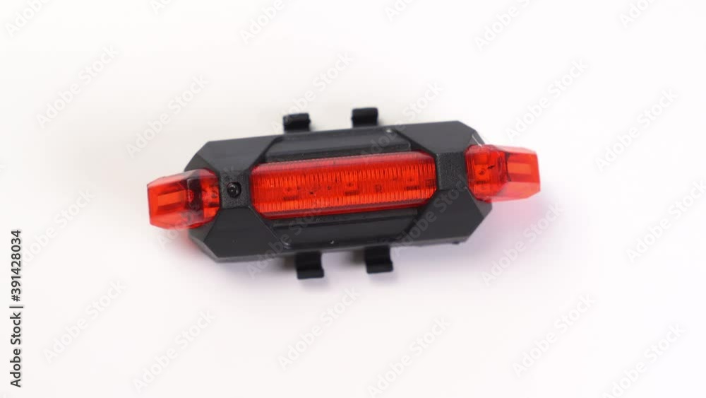 Different modes of operation of the rear red lantern for the bike. Different modes of operation of the rear red lantern for the bike.