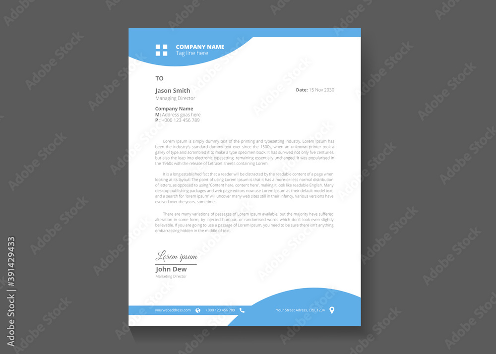 new creative letterhead design vector template new creative letterhead design vector template