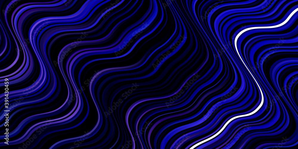 Dark Pink, Blue vector template with curved lines. Dark Pink, Blue vector template with curved lines.
