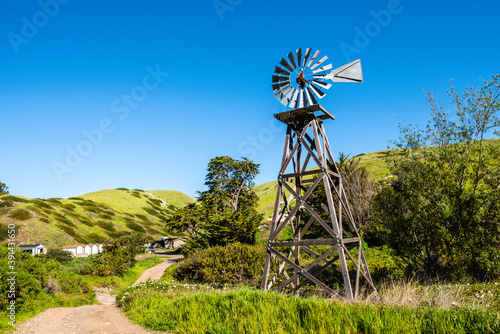 Windmill at Scoprion Ranch on Santa Cruz, Channel Islands National Park