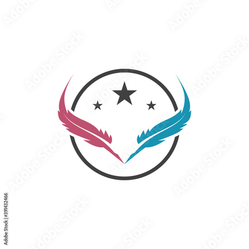 Feathers Logo Template vector symbol