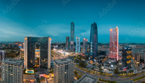 Night view of Dongguan City  Guangdong Province  China