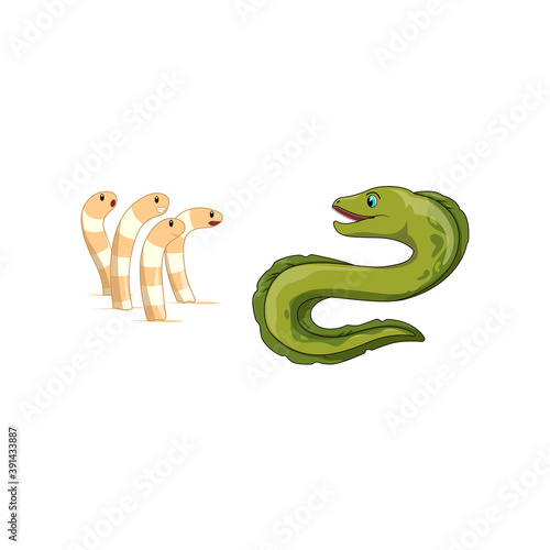 Eel meet worms