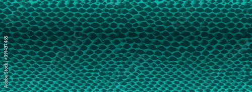 Snake skin green seamless vector texture.