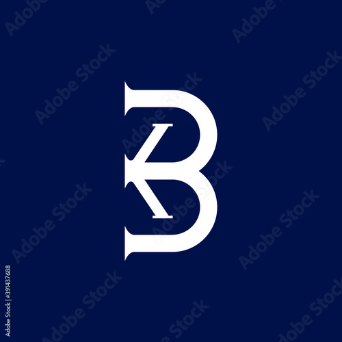 Free Download Monogram Initial Letter BK, KB, B & K Logo icon concept. Creative Minimal Alphabet emblem design template. Graphic Symbol for Corporate Business Identity.Creative Vector graphic element. - GFXLoad