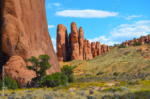 Canvas Print Beautiful scenery of the famous Arches National Park, Utah, USA