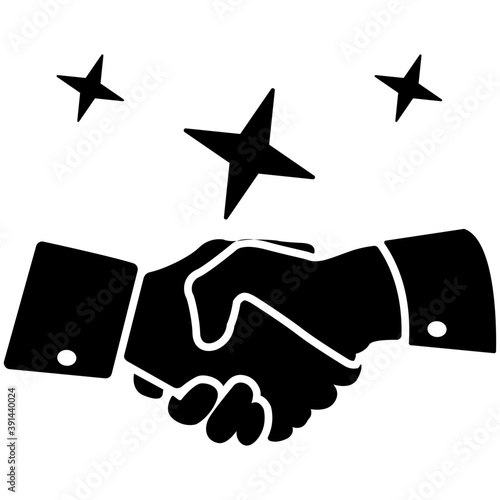 
Hands shake symbolising a business agreement
