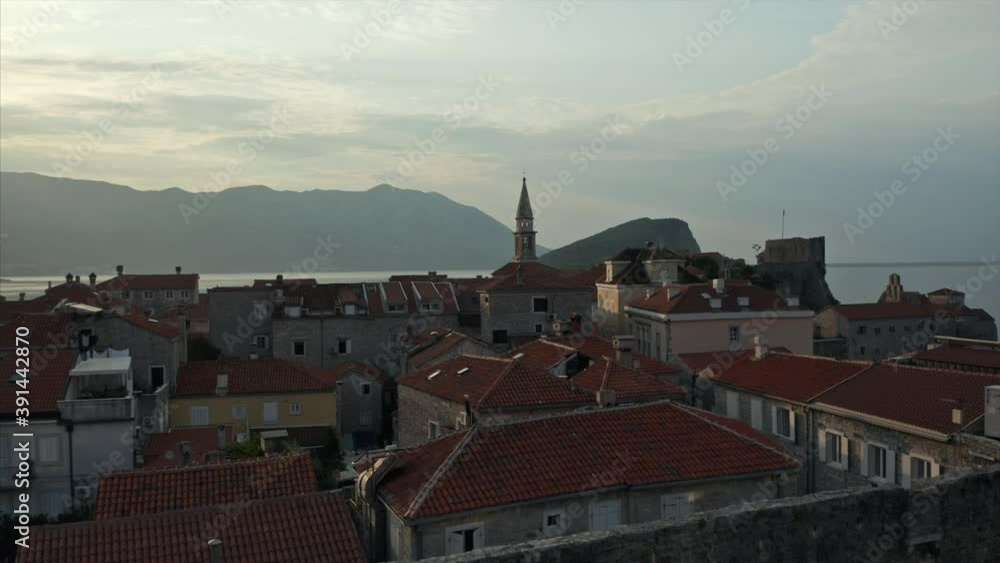custom made wallpaper toronto digitalDrone Video of Budva Montengro
