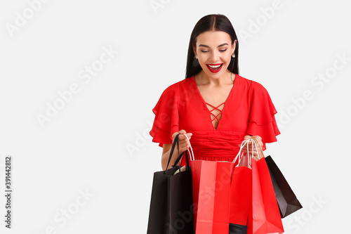 Beautiful young woman with ...