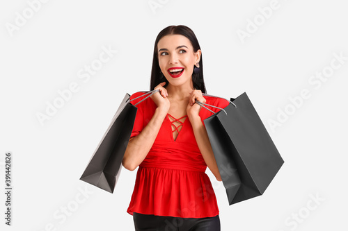 Beautiful young woman with ...