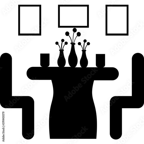 
A beautiful living room table with flower vase 
