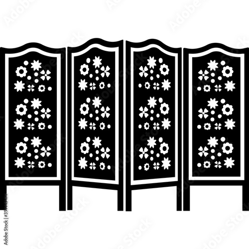 
A folding wood panel
