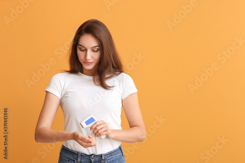 Young woman with infrared t...
