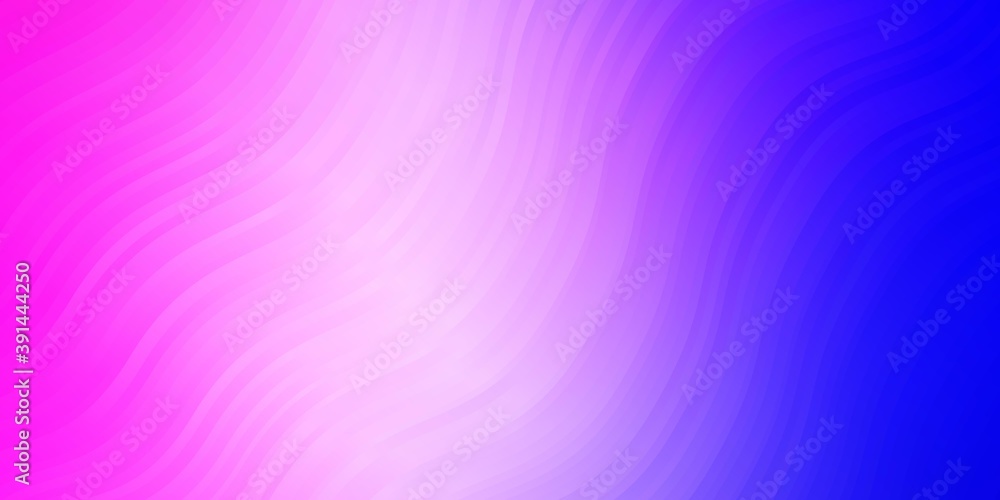 Obraz premium Light Pink, Blue vector backdrop with circular arc.