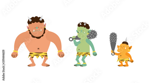 赤鬼青鬼黄鬼　鬼3兄弟