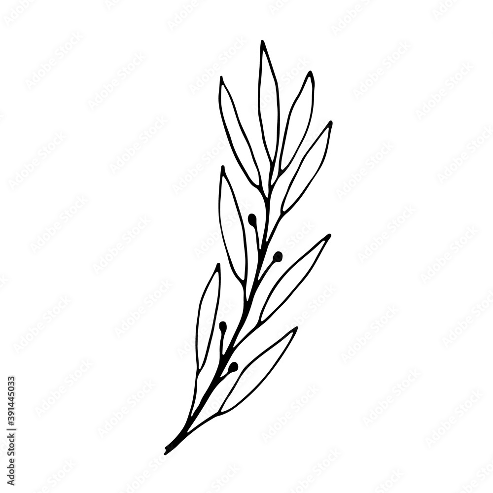 Trendy abstract organic and graphic element Trendy abstract organic and graphic element