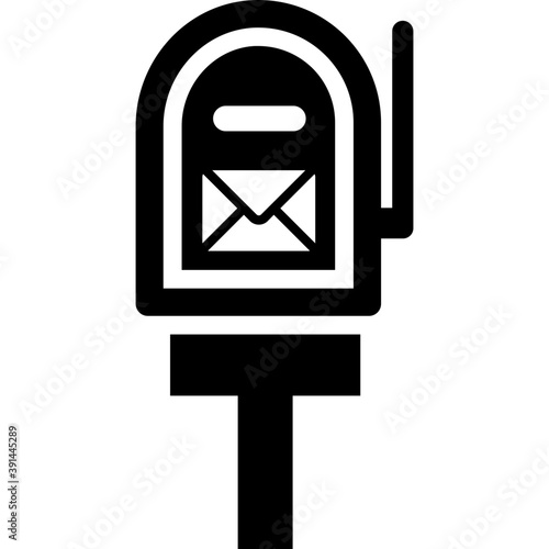 
An open letter box with a letter
