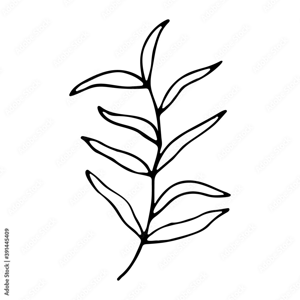 Floral hand drawn doodle icon for social media story Floral hand drawn doodle icon for social media story