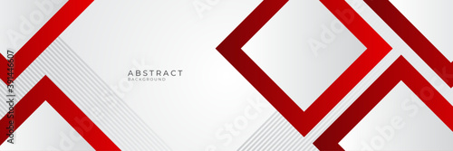 Modern red white abstract banner background. Vector illustration design for presentation, banner, cover, web, flyer, card, poster, wallpaper, texture, slide, magazine