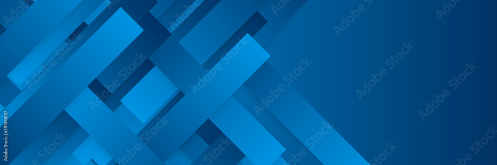 Blue abstract banner background design with light blue stripes Blue abstract banner background design with light blue stripes