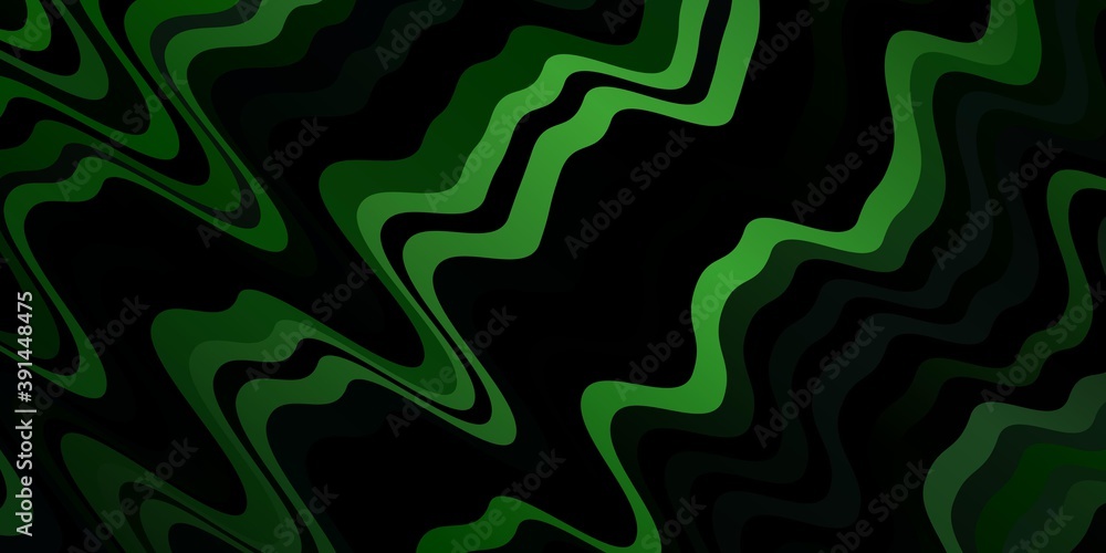 Dark Green vector background with lines. Dark Green vector background with lines.