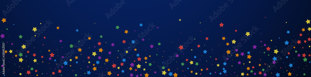 Festive precious confetti. Celebration stars. Joyo