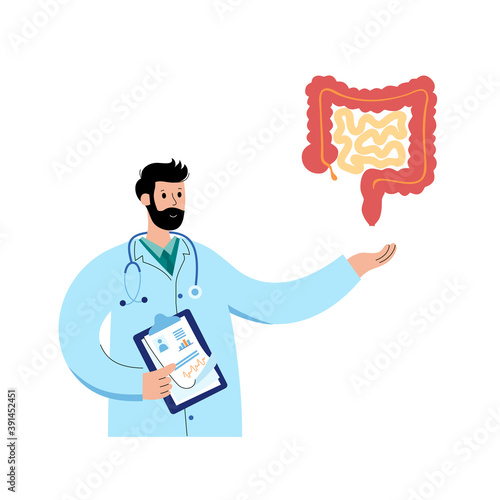 intestine logo concept