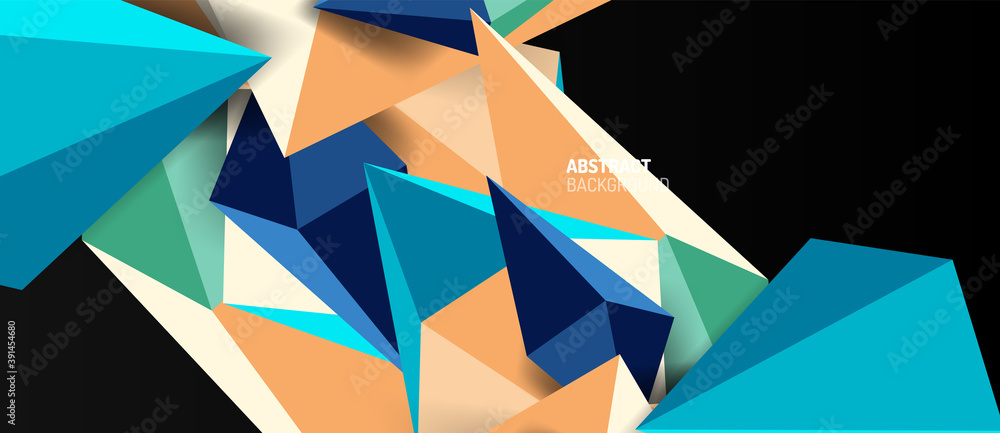 3d low poly abstract shape background vector illustration 3d low poly abstract shape background vector illustration