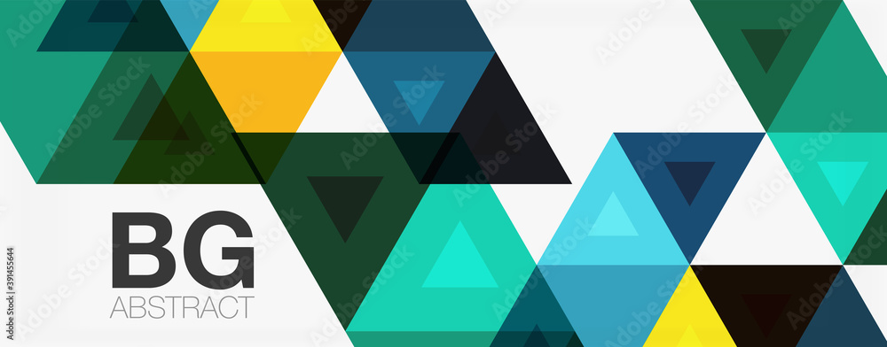 Mosaic triangle pattern abstract background for cover, banner, flyer and poster and other template Mosaic triangle pattern abstract background for cover, banner, flyer and poster and other template