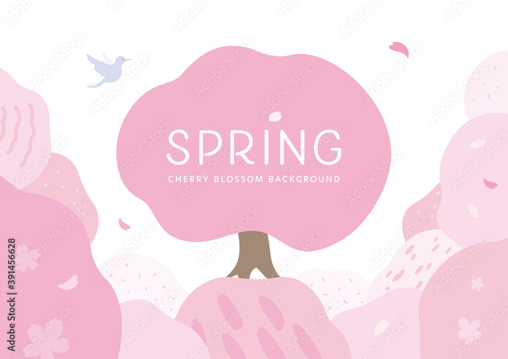 春 桜のイラスト 背景 フレーム 春 桜のイラスト 背景 フレーム
