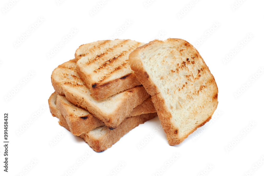 Sliced bread toaster isolated on white Sliced bread toaster isolated on white