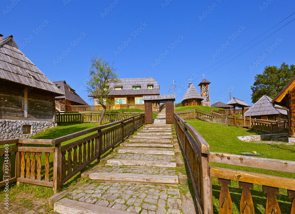 Traditional village Drvengrad Mecavnik - Serbia