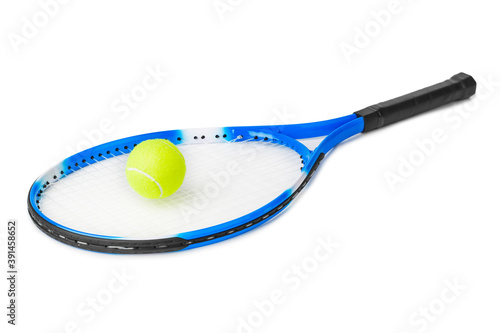 Tennis racket and ball © Nikolai Sorokin
