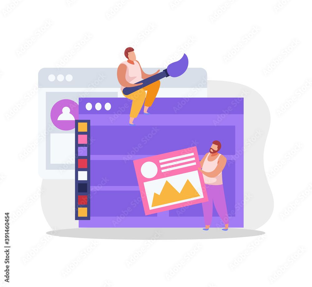 Painting Web Page Composition Painting Web Page Composition