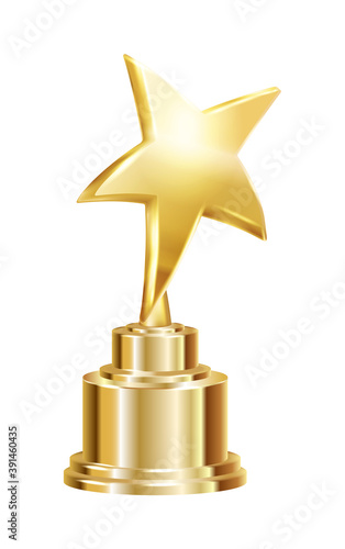 Star Award Realistic Composition