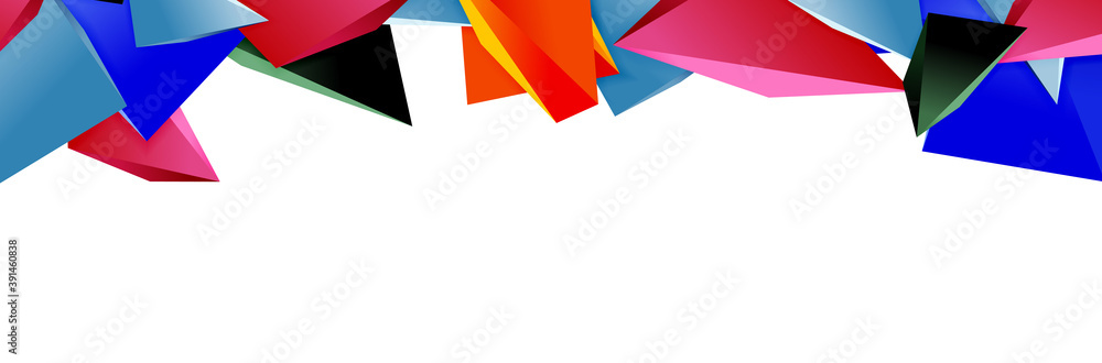 Triangle mosaic abstract background, 3d triangular low poly shapes. Geometric vector illustration for covers, banners, flyers and posters and other