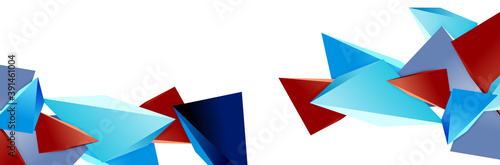 Free Download Triangle mosaic abstract background, 3d triangular low poly shapes. Geometric vector illustration for covers, banners, flyers and posters and other - GFXLoad