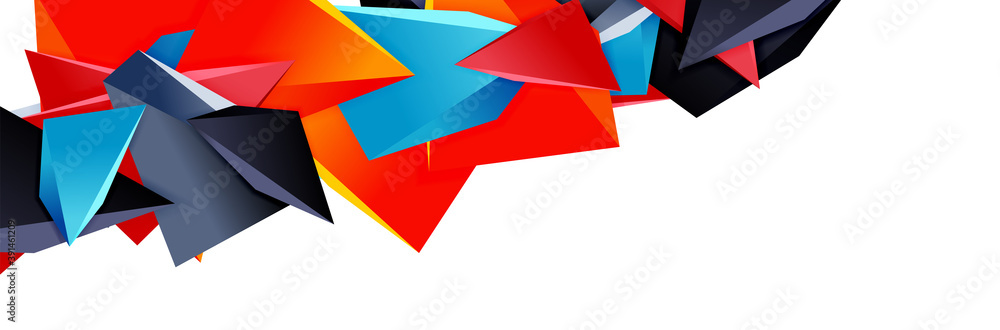 Triangle mosaic abstract background, 3d triangular low poly shapes. Geometric vector illustration for covers, banners, flyers and posters and other Triangle mosaic abstract background, 3d triangular low poly shapes. Geometric vector illustration for covers, banners, flyers and posters and other