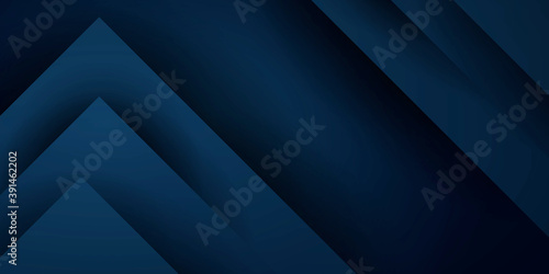 Abstract 3d dark blue background with a combination of black shadow overlap style graphic design element 