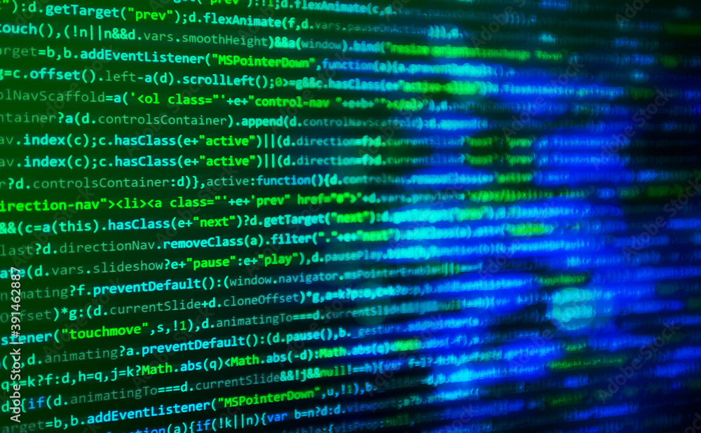 Screen with software developer code. JS
Javascript Screen with software developer code. JS
Javascript