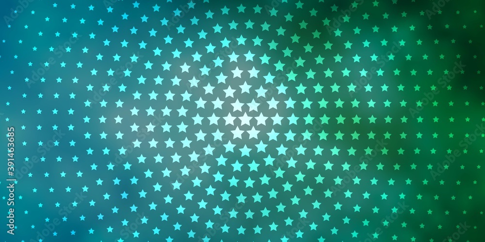 Light Blue, Green vector texture with beautiful stars. Light Blue, Green vector texture with beautiful stars.