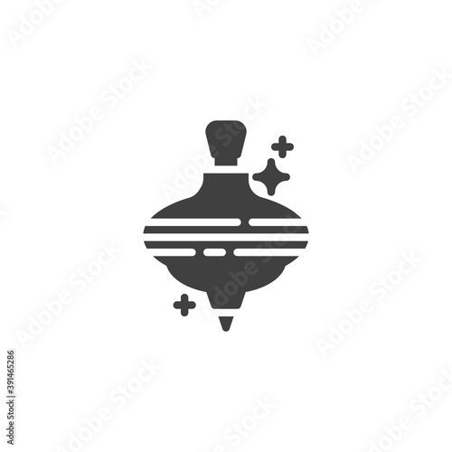 Whirligig toy vector icon. filled flat sign for mobile concept and web design. Spinning top toy glyph icon. Symbol, logo illustration. Vector graphics