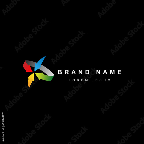 Arrow marketing logo or 360 marketing