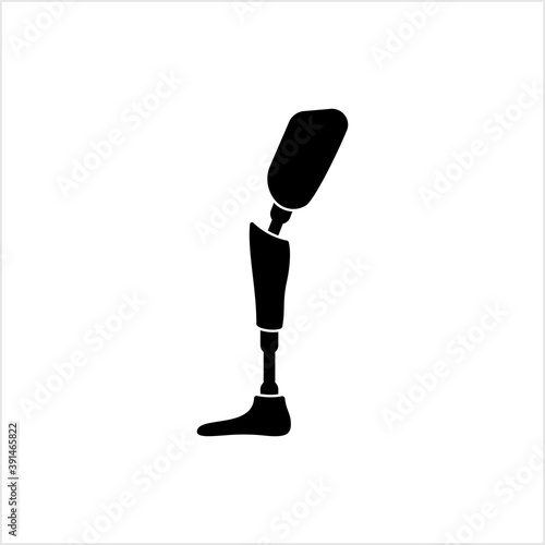 Prosthetic Leg Icon, Artificial Device Replacement Of Missing Human Leg