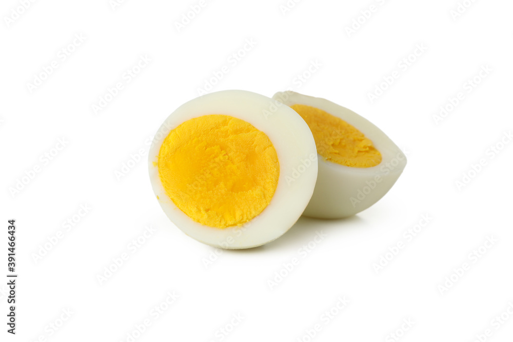 Hard boiled egg isolated on white background Hard boiled egg isolated on white background
