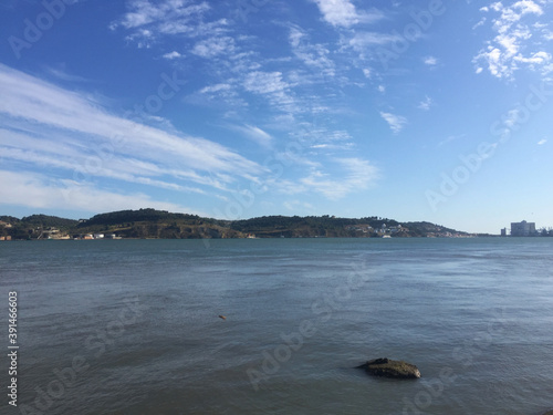 Tagus River near Belem Tower in Lisbon, Portugal