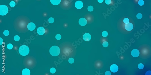 Light BLUE vector layout with circles, stars.