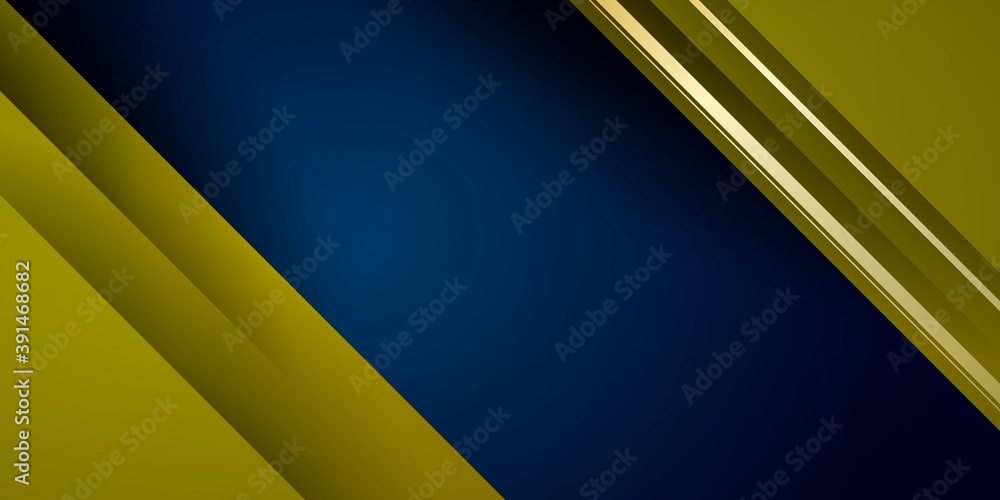 Abstract polygonal pattern luxury dark blue with gold background Abstract polygonal pattern luxury dark blue with gold background