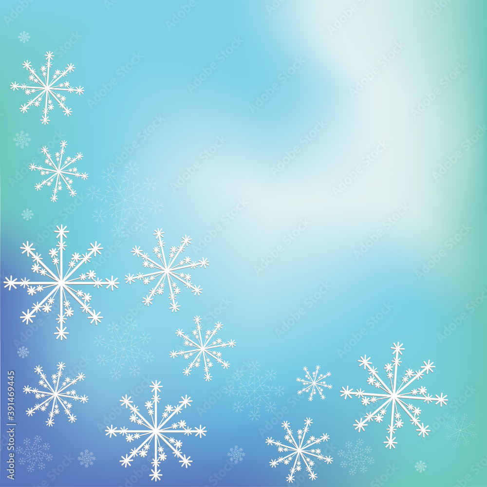 Snowfall frozen mesh background. Winter gradient Jpeg illustration with snowflakes. Abstract celebration banner Snowfall frozen mesh background. Winter gradient Jpeg illustration with snowflakes. Abstract celebration banner